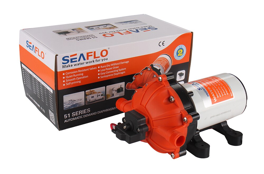 SEAFLO 12V  Ʈ 5.0GPM 60PSI  ̾   ̹/SEAFLO 12V Marine Boats 5.0GPM 60PSI Water Pressure Diaphragm Pump Self Priming